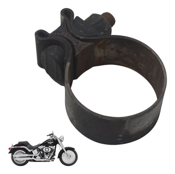 Abraçadeira Ponteira Escape Harley Softail Fat Boy 12-15