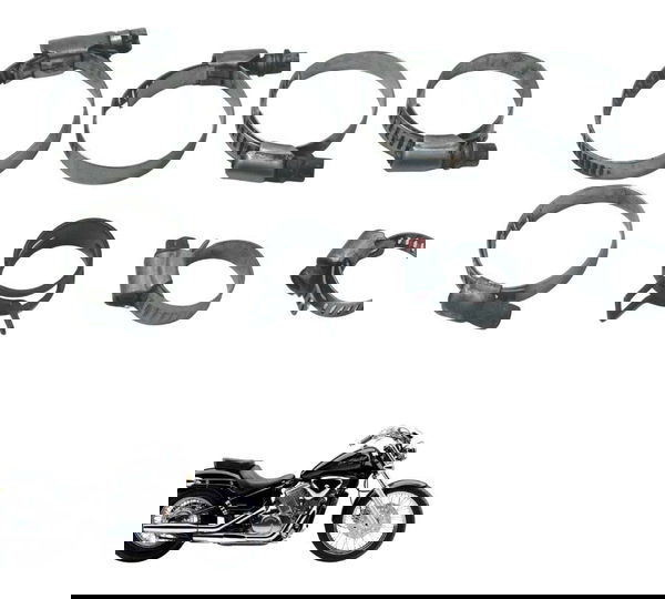 Kit Abraçadeiras Diversas Honda Vt Shadow 600 C 95-05 Orig