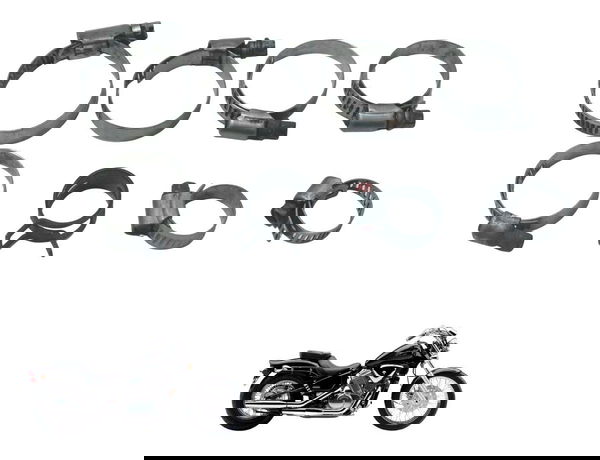 Kit Abraçadeiras Diversas Honda Vt Shadow 600 C 95-05 Orig