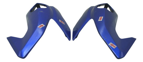 Par Carenagem Bananinha Farol Avari Honda Cg Titan 160 16-23 Azul