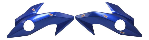Par Carenagem Bananinha Farol Avari Honda Cg Titan 160 16-23 Azul