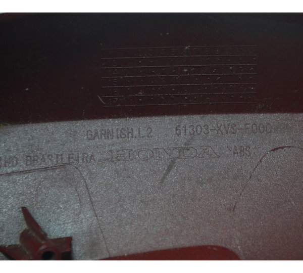 Bananinha Farol Esq C/ Detalhes Honda Cg 160 Fan 16-20 Orig Vermelho