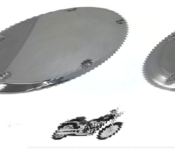 Tampa Inspeção Primaria Harley Softail Fat Boy 12-15 Orig Prateado