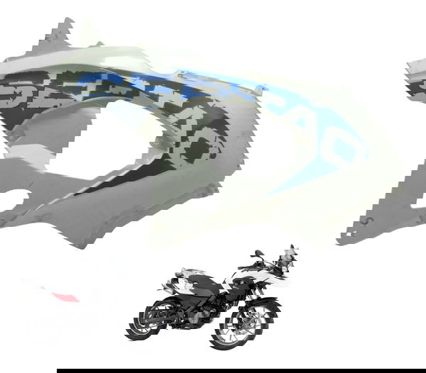 Carenagem Lateral Esquerda Bmw G 650 Gs 12-16 Original Branco