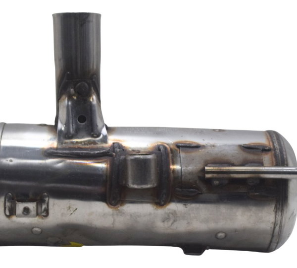 Ponteira Escape Direita C/ Detalhes Bmw G 650 Gs 12-16 Orig Prateado