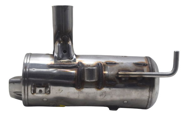 Ponteira Escape Direita C/ Detalhes Bmw G 650 Gs 12-16 Orig Prateado