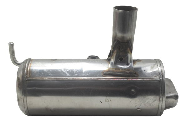 Ponteira Escape Direita C/ Detalhes Bmw G 650 Gs 12-16 Orig Prateado