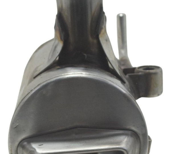 Ponteira Escape Direita C/ Detalhes Bmw G 650 Gs 12-16 Orig Prateado