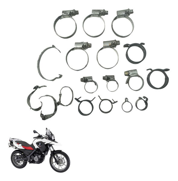 Kit Abraçadeiras Diversas Bmw G 650 Gs 12-16 Original