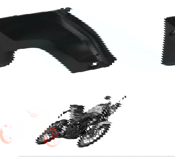 Tampa Lateral Esquerda C/ Avaria Yamaha Mt 03 16-19 Original Preto