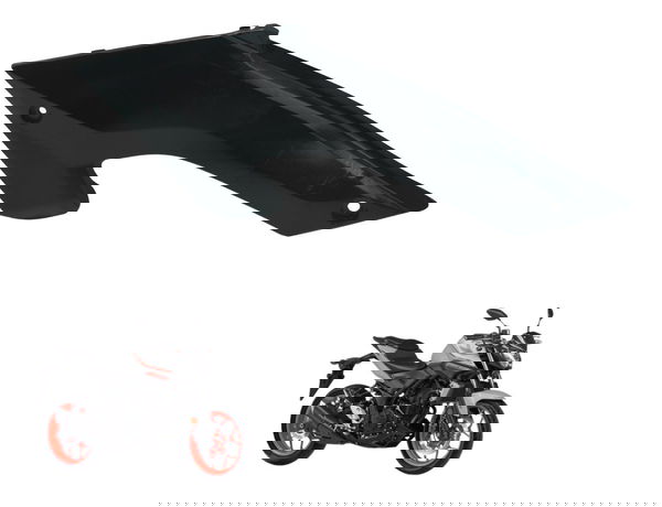 Tampa Lateral Esquerda C/ Avaria Yamaha Mt 03 16-19 Original Preto