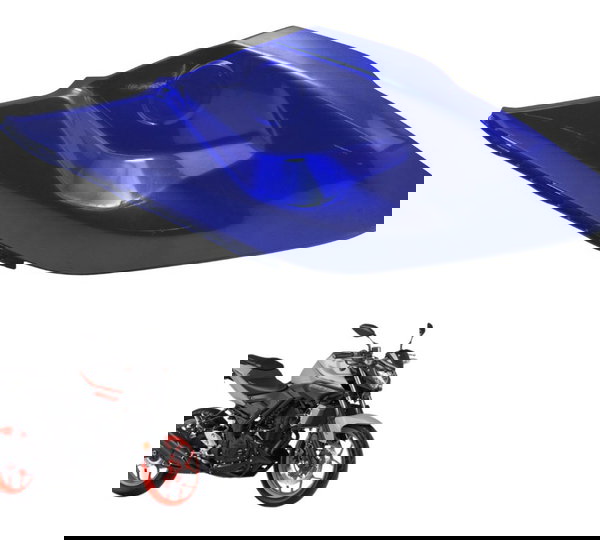 Carenagem Tanque Esquerdo C/ Detalhe Yamaha Mt 03 16-19 Orig Azul