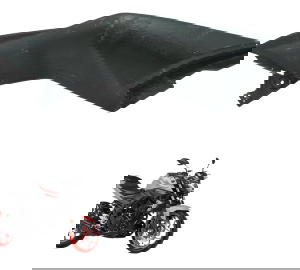 Carenagem Aba Direita C/ Detalhes Yamaha Mt 03 16-19 Orig Preto