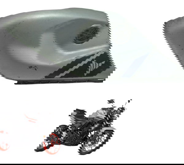 Carenagem Tanque Direito C/ Detalhes Yamaha Mt 03 16-19 Orig Prateado