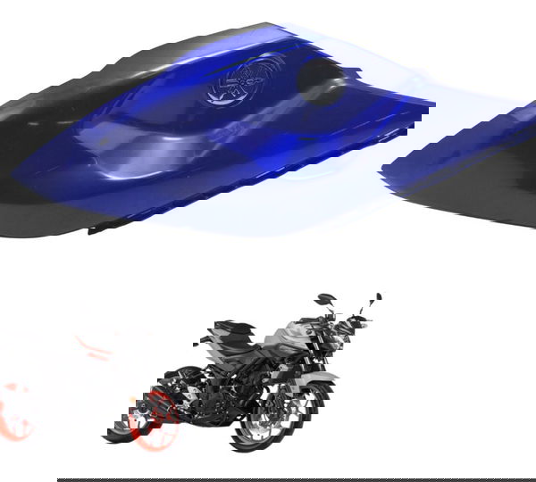 Carenagem Tanque Direita Yamaha Mt 03 16-19 Original Azul