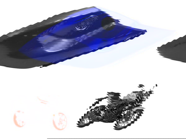 Carenagem Tanque Direita Yamaha Mt 03 16-19 Original Azul