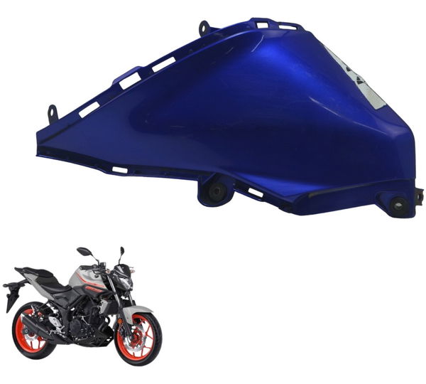 Carenagem Capa Tanque Esquerdo Yamaha Mt 03 16-19 Original Azul