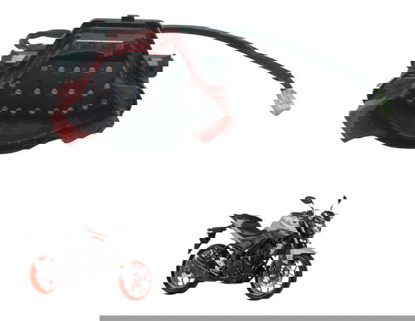 Lanterna Traseira C/ Avaria Yamaha Mt 03 16-19 Original Vermelho