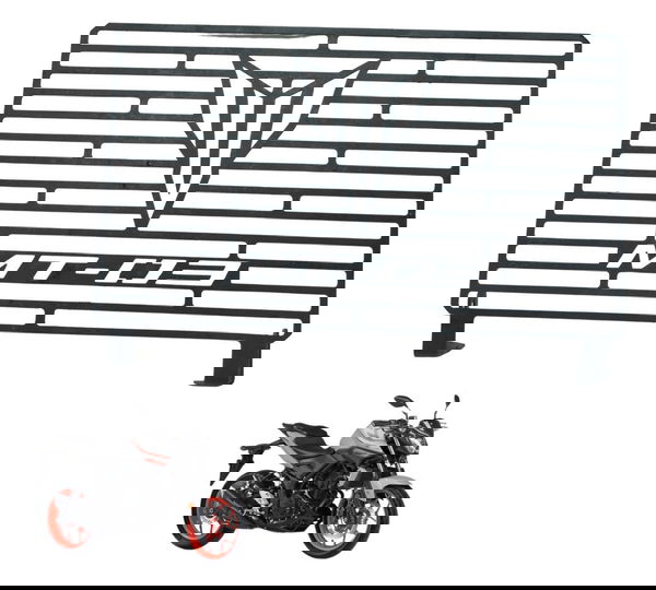 Grade Radiador Yamaha Mt 03 16-19 Preto