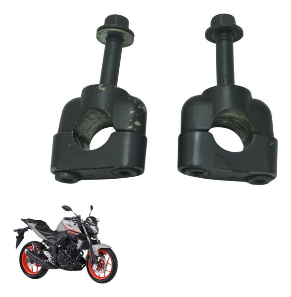 Par Riser Guidão Yamaha Mt 03 16-19 Original Preto Par Riser Guidão Yamaha Mt 03 16-19 Original Preto