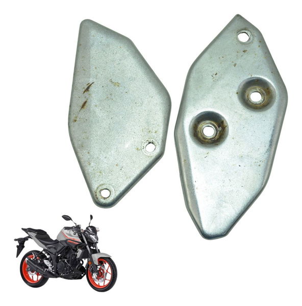 Par Protetor Pedaleira Yamaha Mt 03 16-19 Original