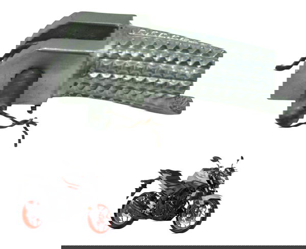 Pedaleira Dianteira Esq C/ Avaria Yamaha Mt 03 16-19 Orig