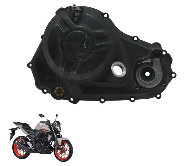 Tampa Motor Embreagem C/ Detalhes Yamaha Mt 03 16-19 Orig Preto