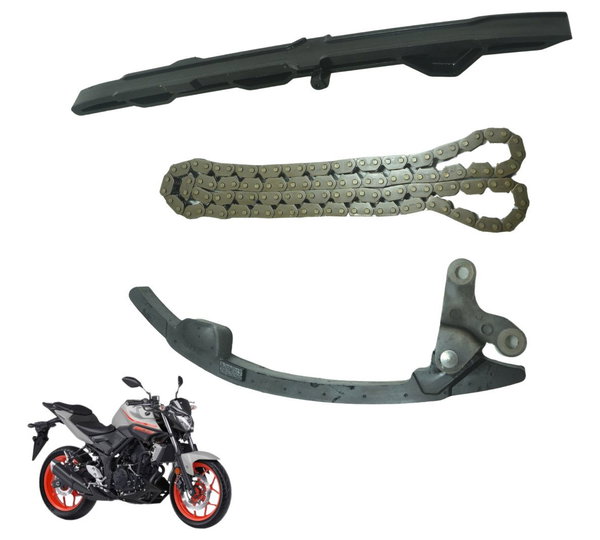 Kit Guia Tensor Corrente Comando Yamaha Mt 03 16-19 Original