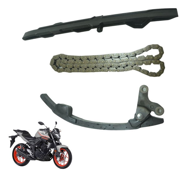 Kit Guia Tensor Corrente Comando Yamaha Mt 03 16-19 Original