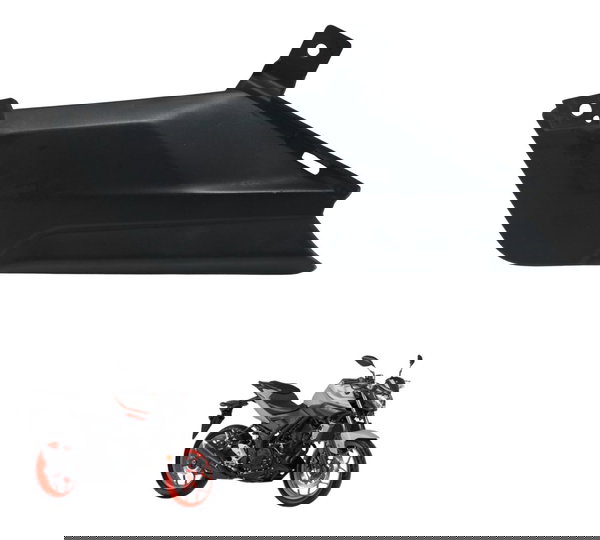 Tampa Lateral Esquerda Yamaha Mt 03 16-19 Original Preto