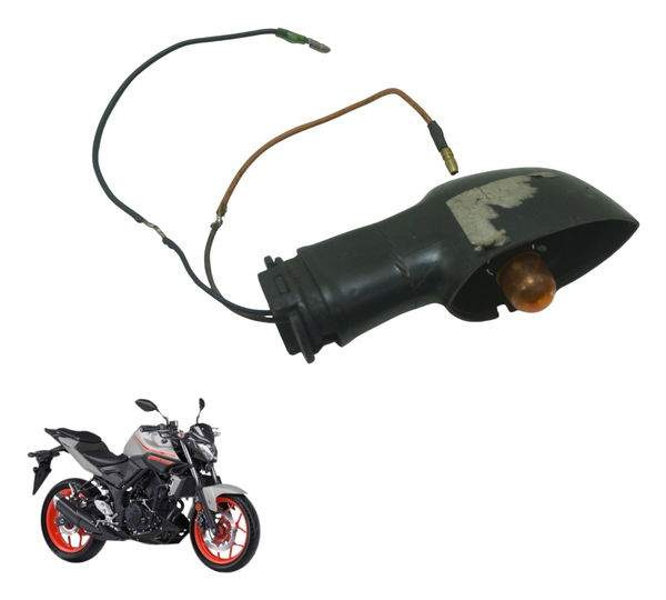 Pisca Dianteiro Esquerdo S/ Lente Yamaha Mt 03 16-19 Orig Esquerdo Preto