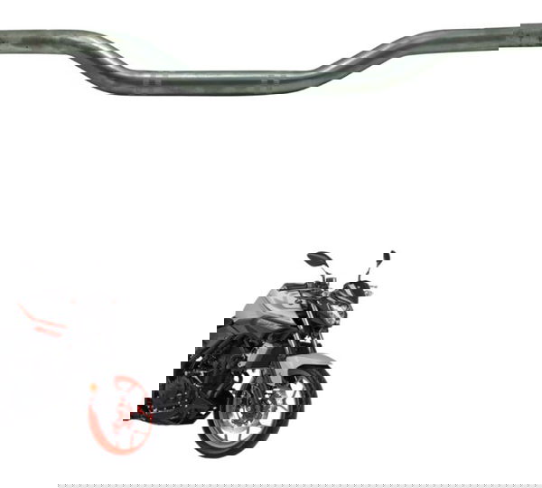 Guidão Empenado Yamaha Mt 03 16-19 Original Prateado