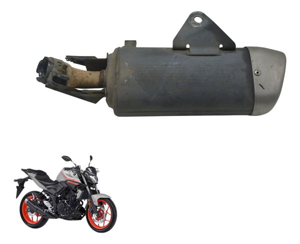 Ponteira Escape Yamaha Mt 03 16-19 Original Preto Ponteira Escape Yamaha Mt 03 16-19 Original Preto