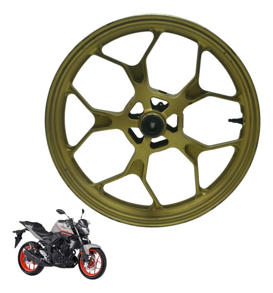 Roda Dianteira Yamaha Mt 03 16-19 Original Dourado