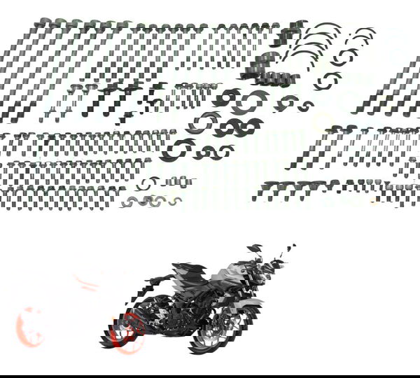 Kit Parafuso Motor Yamaha Mt 03 16-19 Original