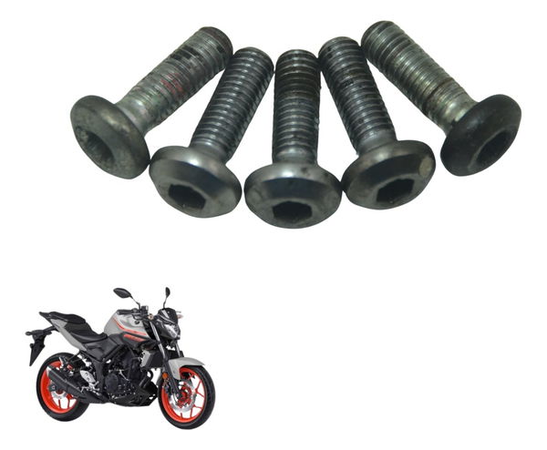 Kit Parafuso Disco Freio Yamaha Mt 03 16-19 Original