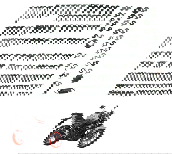 Kit Parafusos Diversos Yamaha Mt 03 16-19 Original