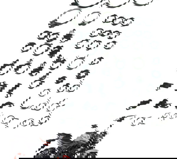 Kit Abraçadeiras Yamaha Mt 03 16-19 Original