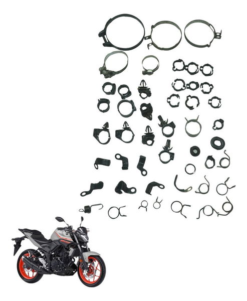Kit Abraçadeiras Yamaha Mt 03 16-19 Original