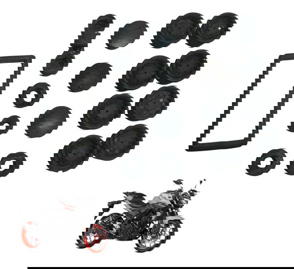 Kit Coxim Diversos Yamaha Mt 03 16-19 Original Kit Coxim Diversos Yamaha Mt 03 16-19 Original