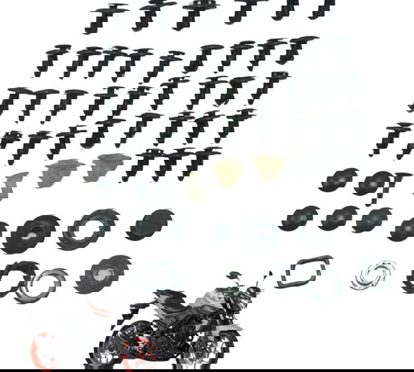 Kit Parafuso Acabamento Yamaha Mt 03 16-19 Original