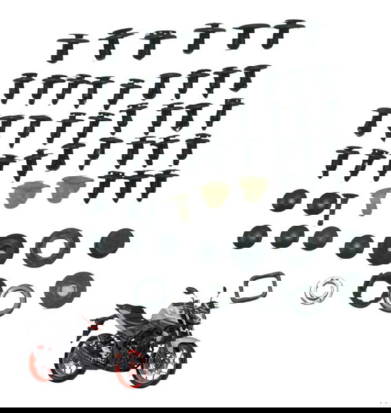 Kit Parafuso Acabamento Yamaha Mt 03 16-19 Original