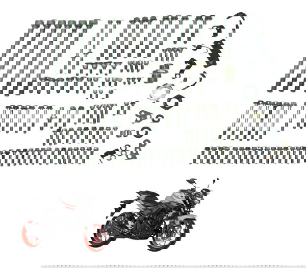 Kit Parafusos Diversos Yamaha Mt 03 16-19 Original