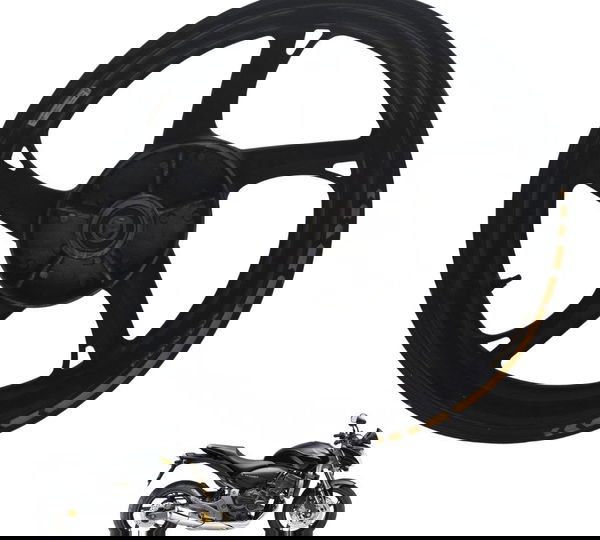 Roda Traseira Honda Cb 600f Hornet 08-11 Original Preto