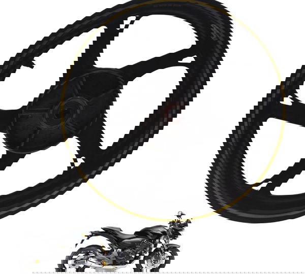 Roda Traseira Honda Cb 600f Hornet 08-11 Original Preto