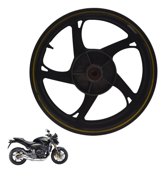 Roda Traseira Honda Cb 600f Hornet 08-11 Original Preto