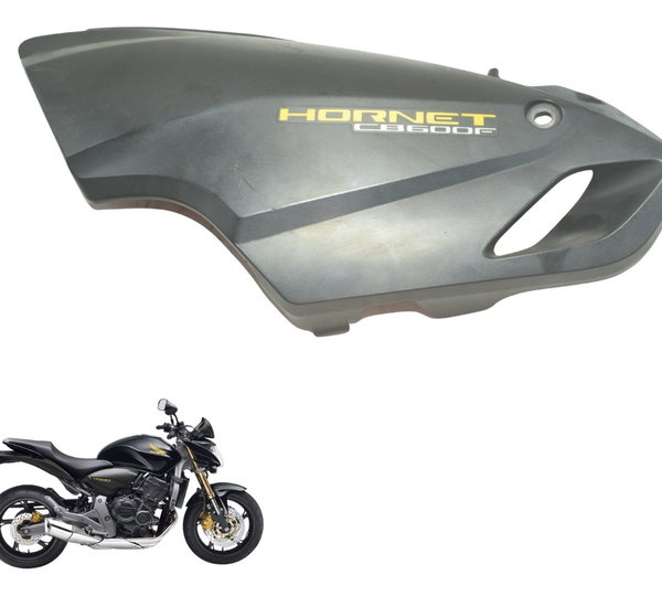 Carenagem Lateral Esquerda Honda Cb 600f Hornet 08-11 Orig Cinza