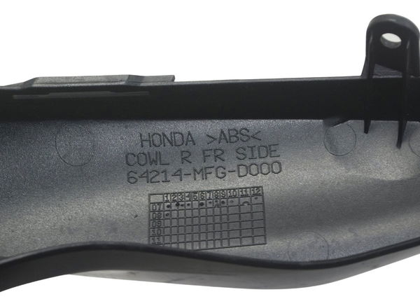 Carenagem Bananinha Dir Farol Honda Cb 600f Hornet 08-11 Preto