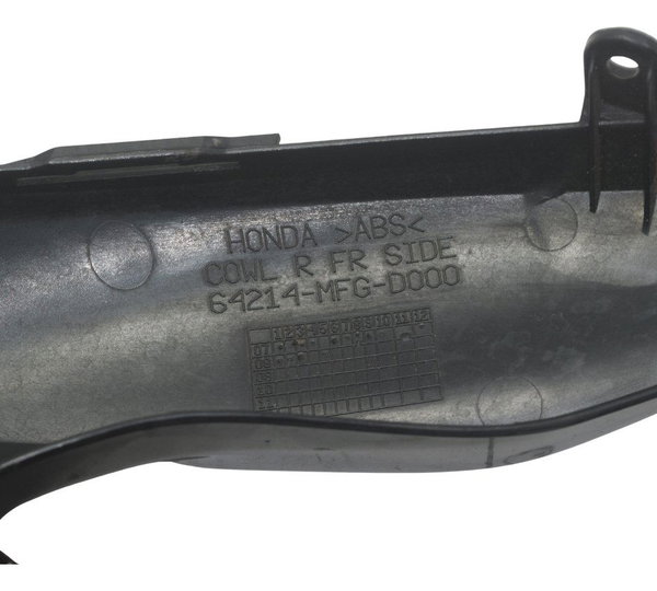 Carenagem Bananinha Dir Farol Honda Cb 600f Hornet 08-11 Preto