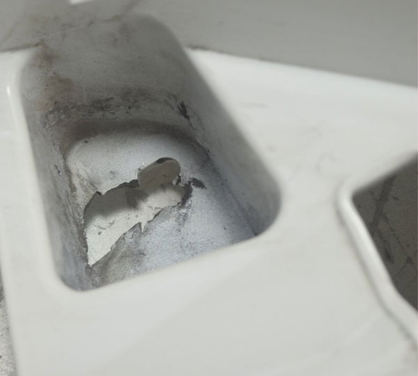 Carenagem Capa Tanque Dir C/ Avaria Bmw G310 Gs 20-24 Orig Branco